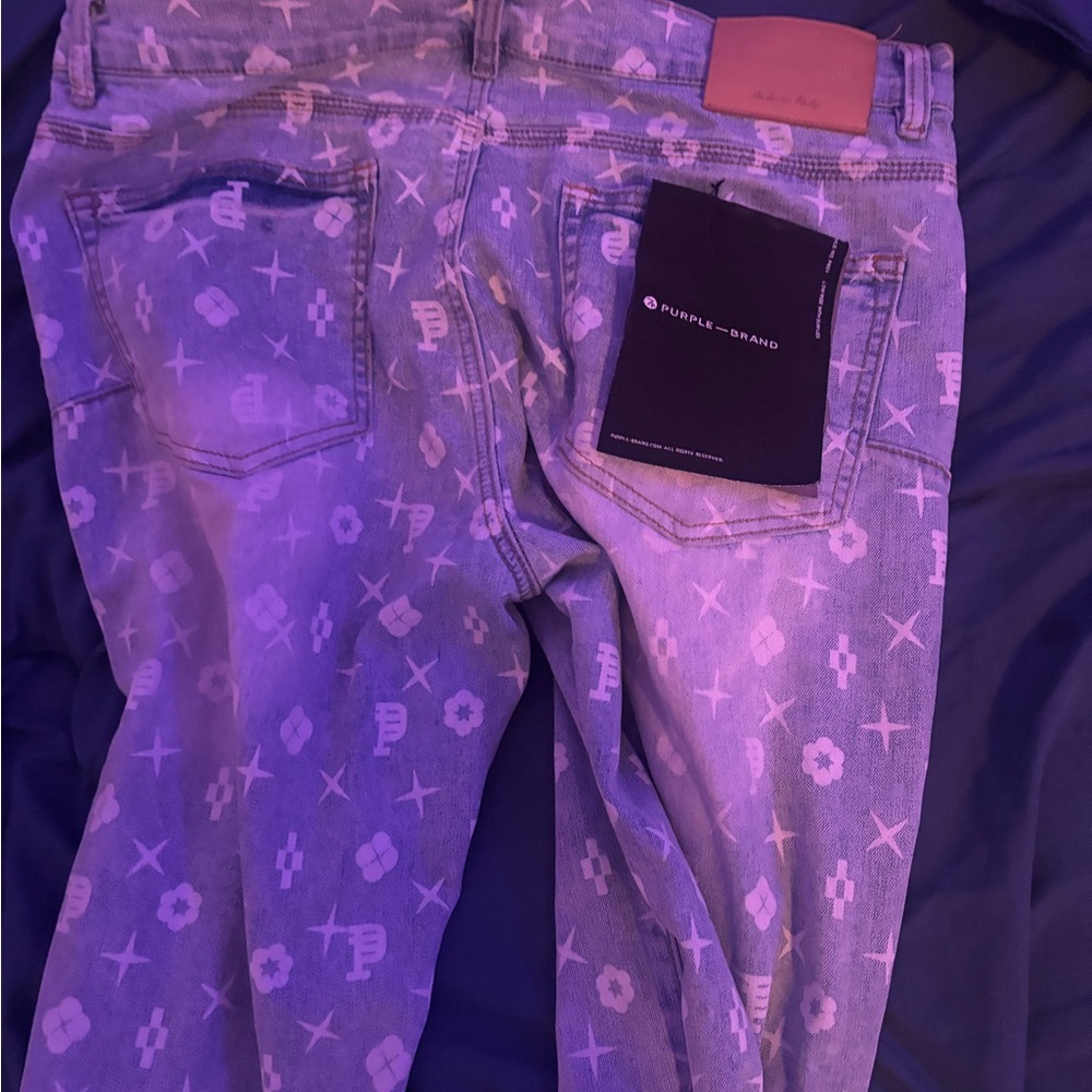 Purple Brand Patterned Jeans